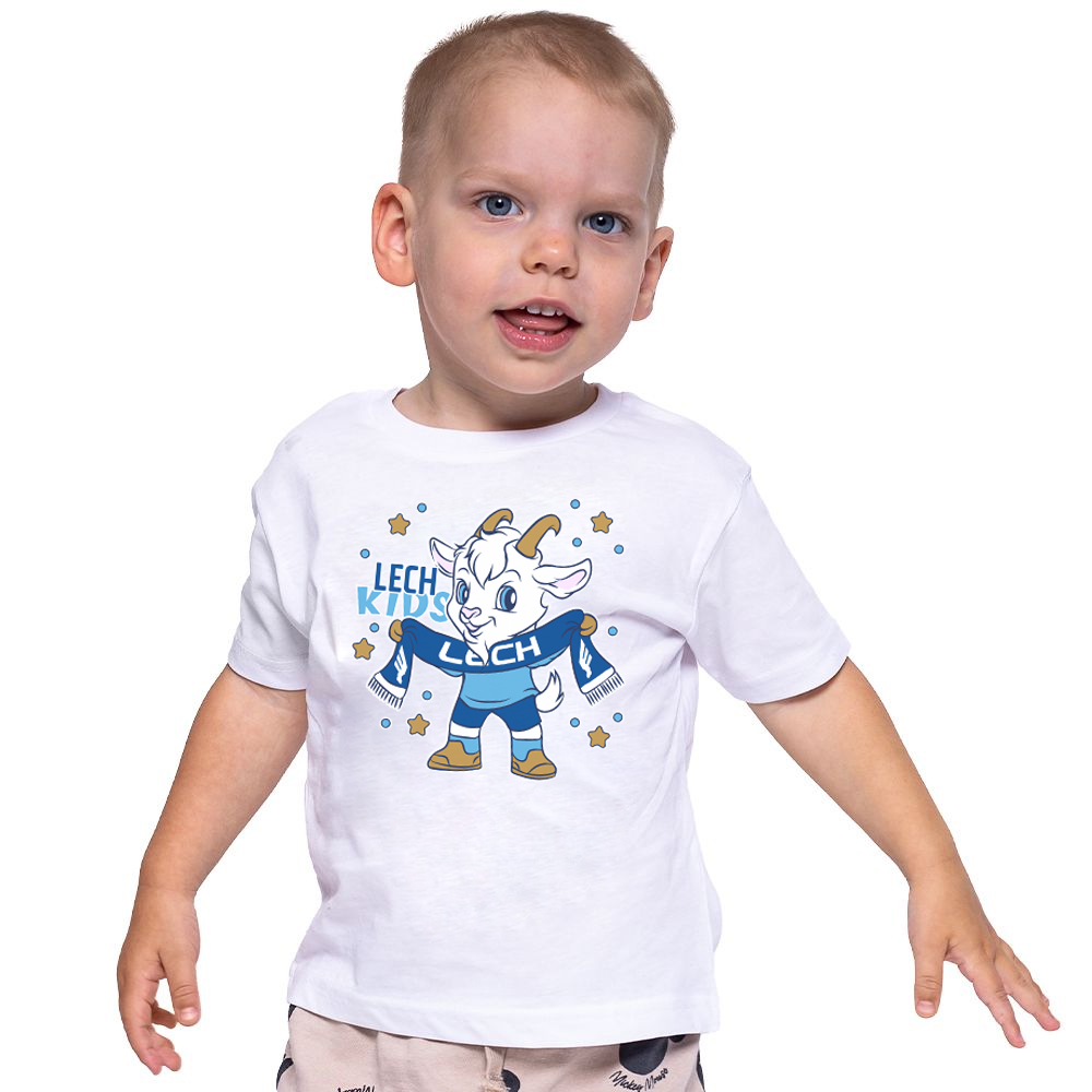 KOSZULKA DZIECIĘCA KOZIOŁEK KIDS BIAŁA