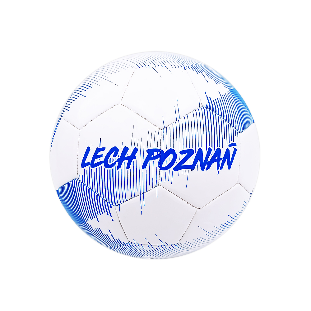 PIŁKA HERB LECH POZNAŃ BIAŁO-NIEBIESKA