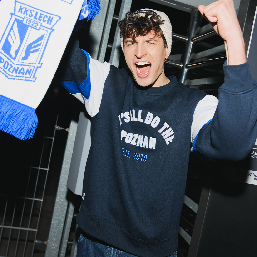 BLUZA CREWNECK THE POZNAN EST.2010 GRANATOWA