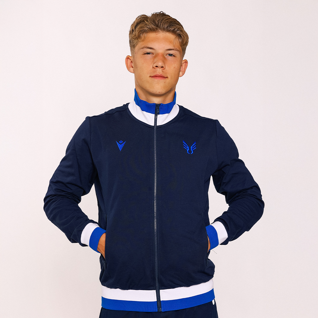 BLUZA MACRON ROZPINANA SKRZYDEŁKA GRANATOWA FAN LINE
